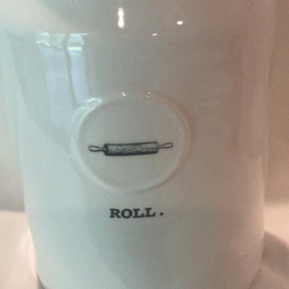 Rae Dunn ROLL. Canister